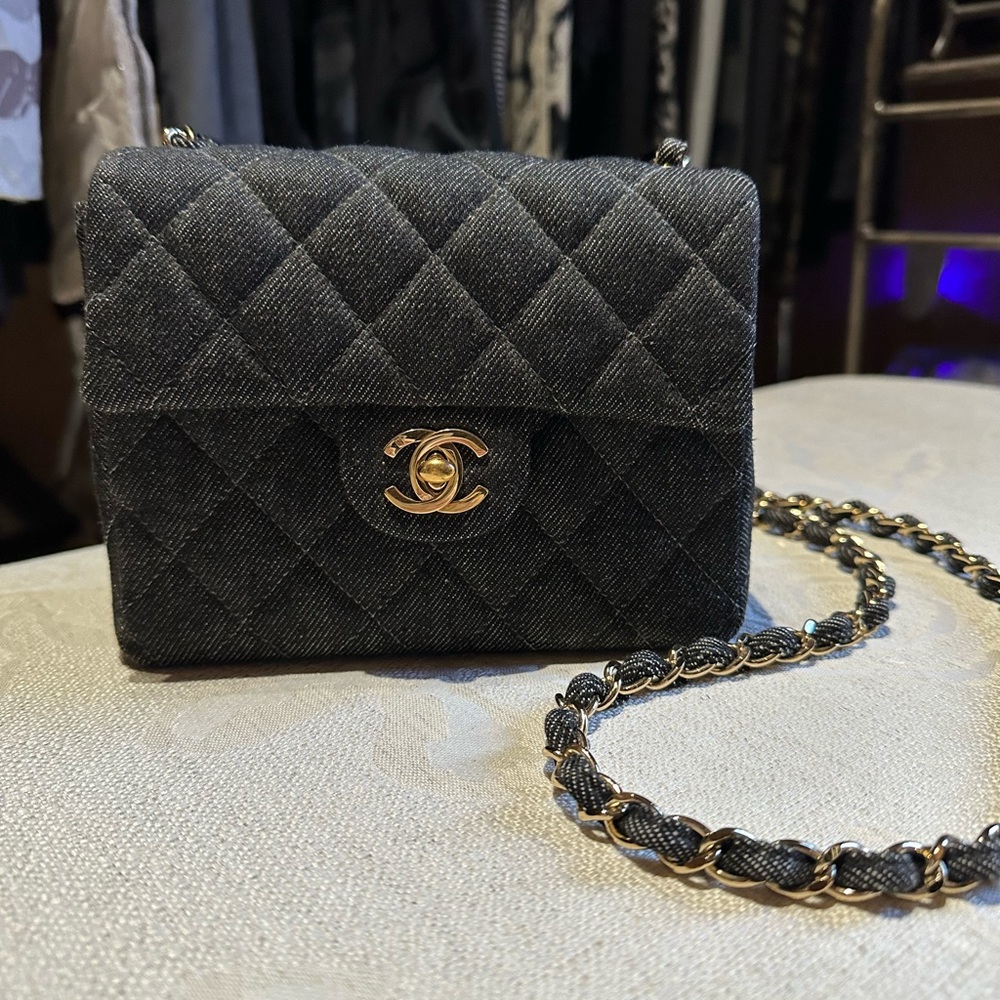 COPY - COPY - Blue Jean CHANEL purse.